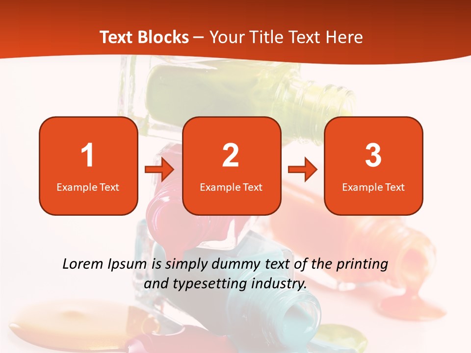 Beauty Spill Pour PowerPoint Template