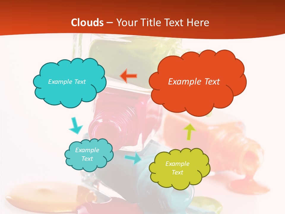 Beauty Spill Pour PowerPoint Template