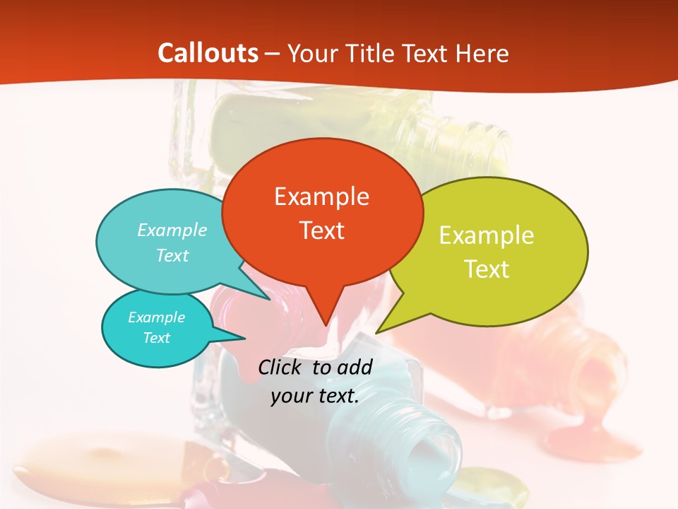 Beauty Spill Pour PowerPoint Template