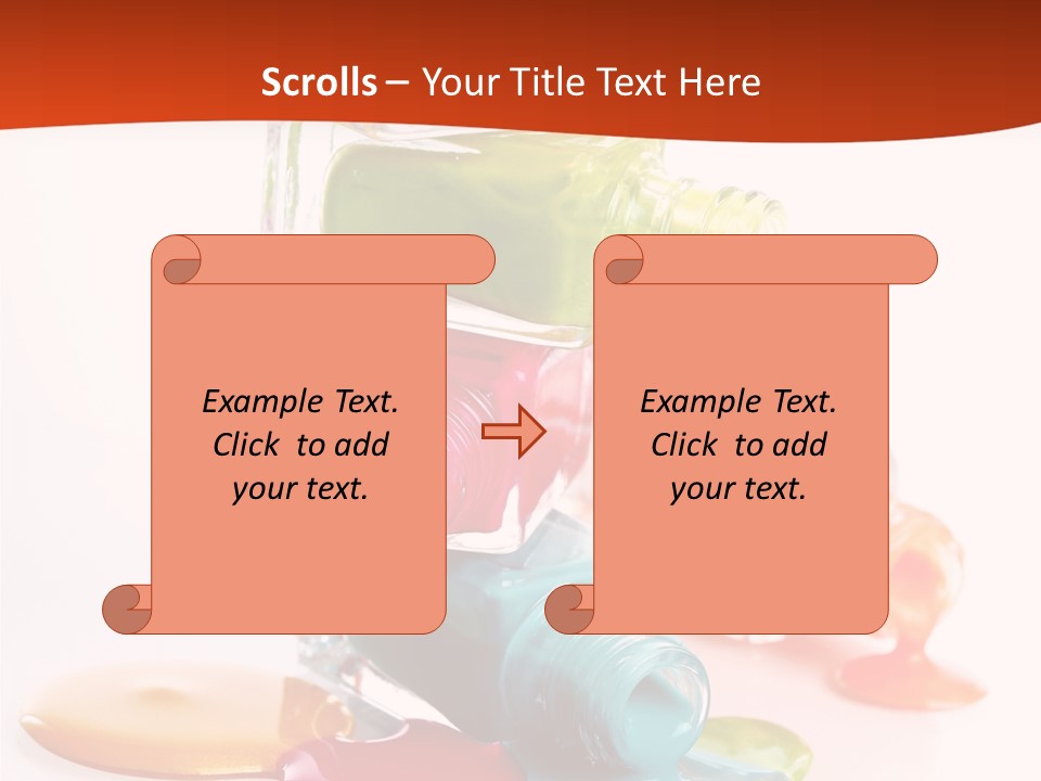 Beauty Spill Pour PowerPoint Template