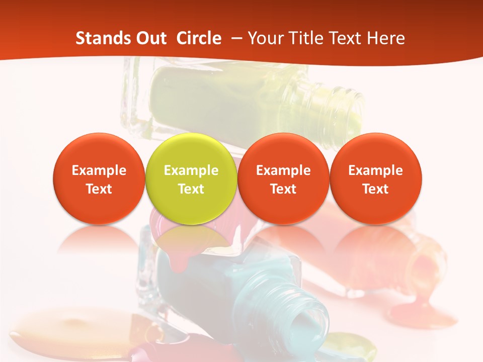 Beauty Spill Pour PowerPoint Template