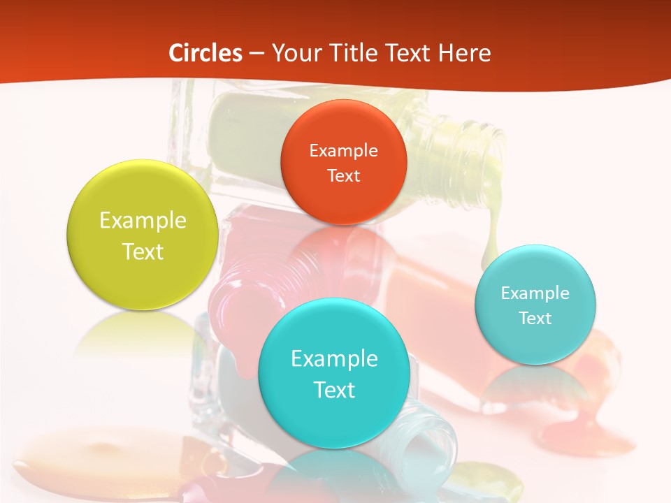 Beauty Spill Pour PowerPoint Template