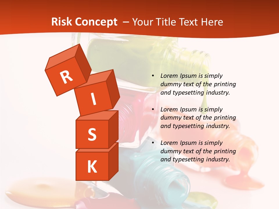 Beauty Spill Pour PowerPoint Template