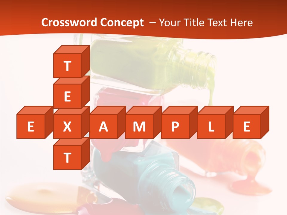 Beauty Spill Pour PowerPoint Template