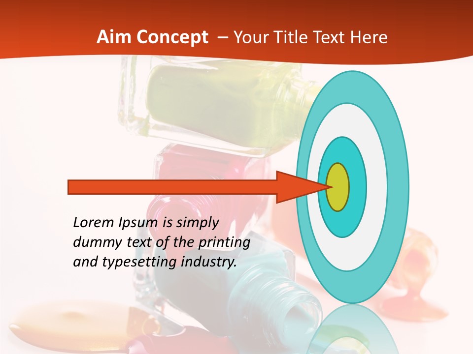 Beauty Spill Pour PowerPoint Template