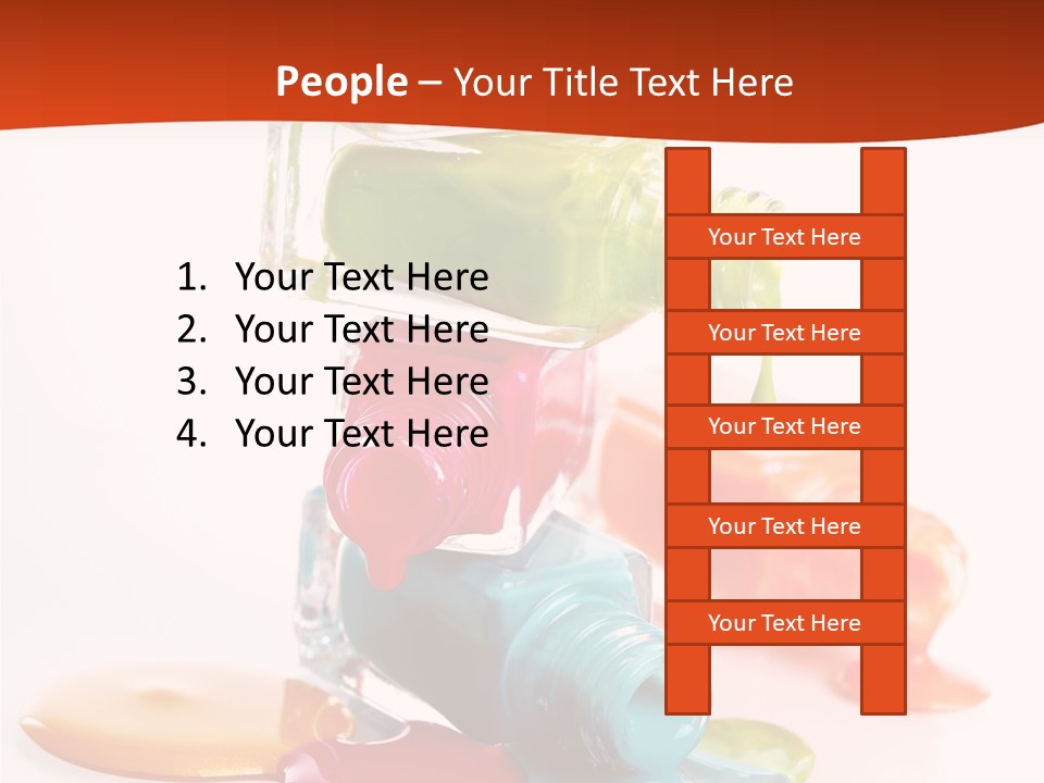 Beauty Spill Pour PowerPoint Template