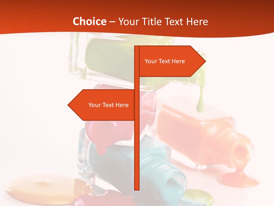 Beauty Spill Pour PowerPoint Template