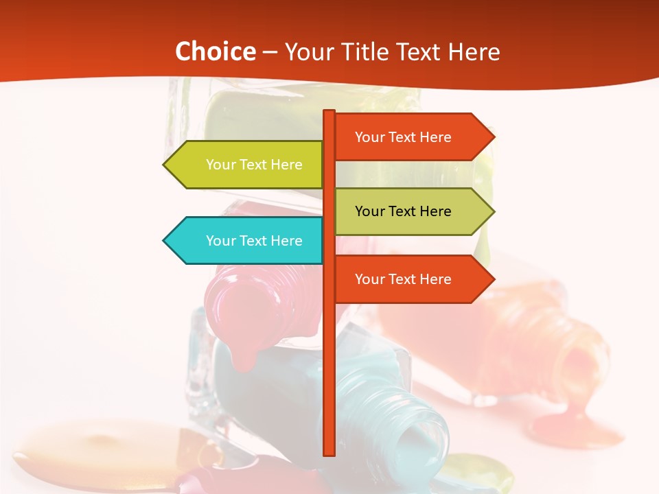 Beauty Spill Pour PowerPoint Template