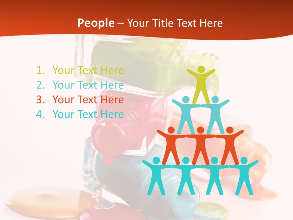 Beauty Spill Pour PowerPoint Template