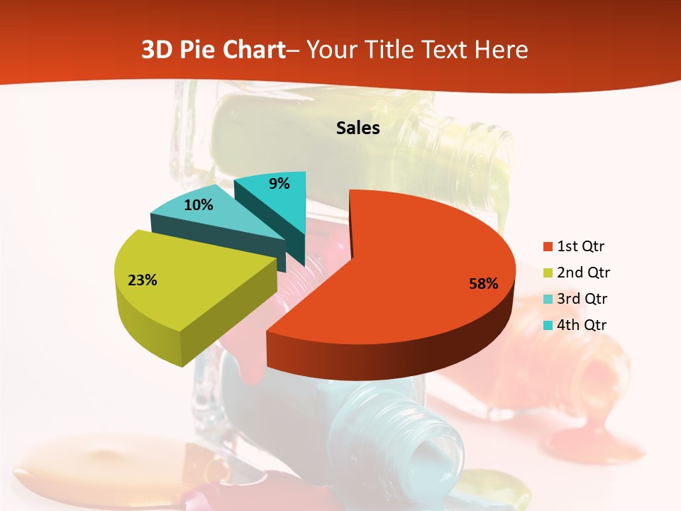 Beauty Spill Pour PowerPoint Template