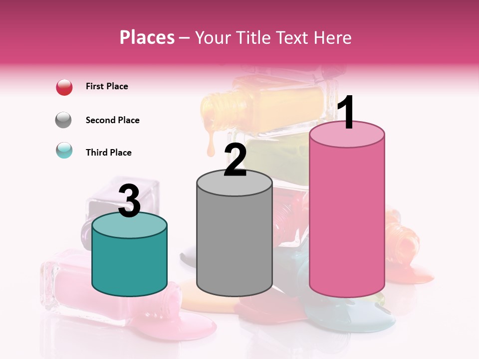 Nailpolish Pink Polish PowerPoint Template