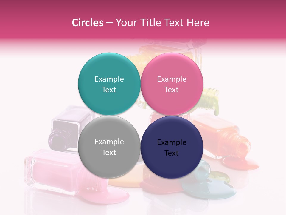 Nailpolish Pink Polish PowerPoint Template