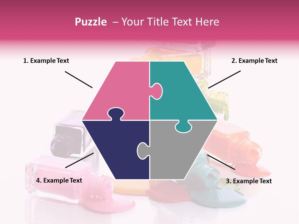 Nailpolish Pink Polish PowerPoint Template