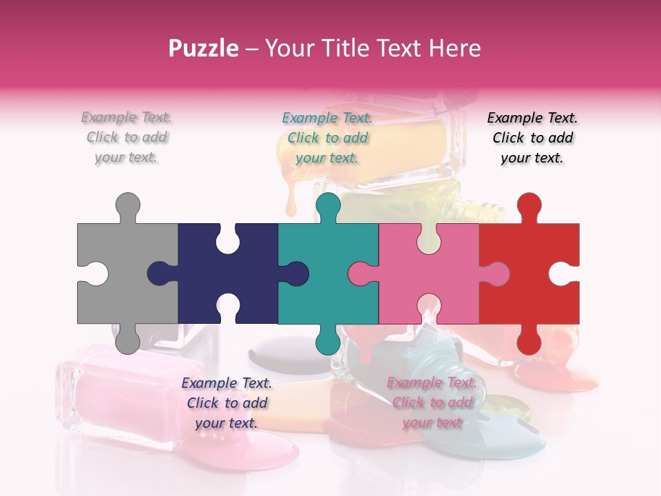 Nailpolish Pink Polish PowerPoint Template