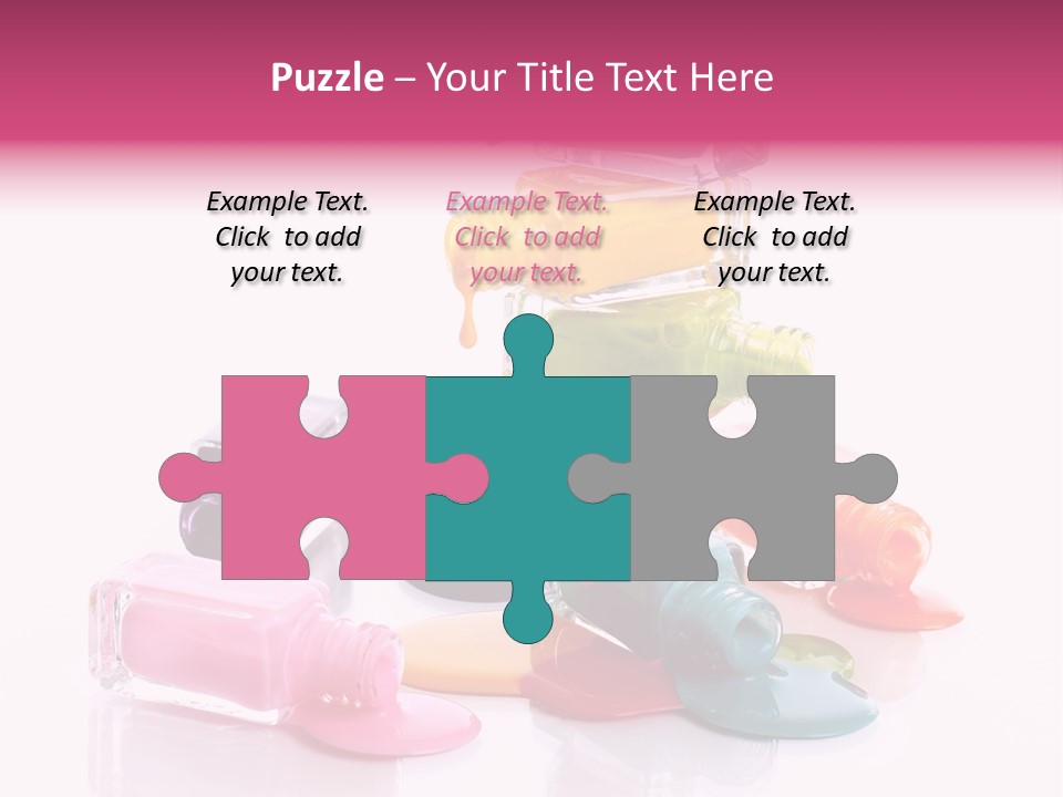 Nailpolish Pink Polish PowerPoint Template