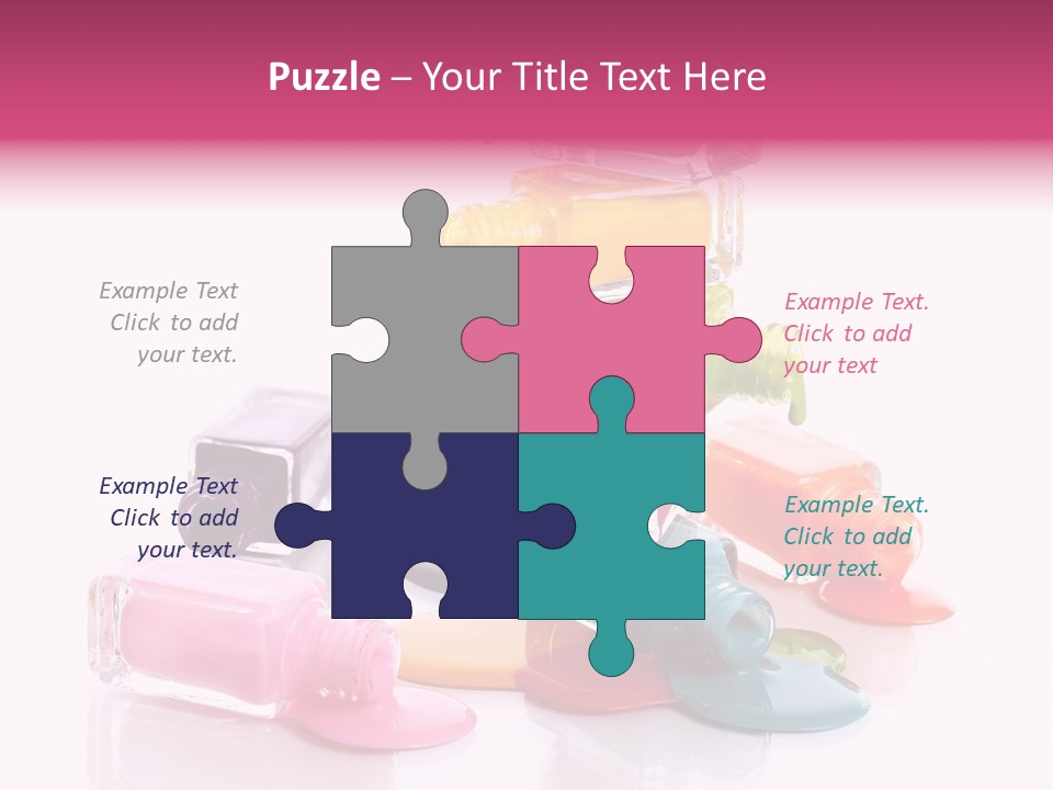 Nailpolish Pink Polish PowerPoint Template