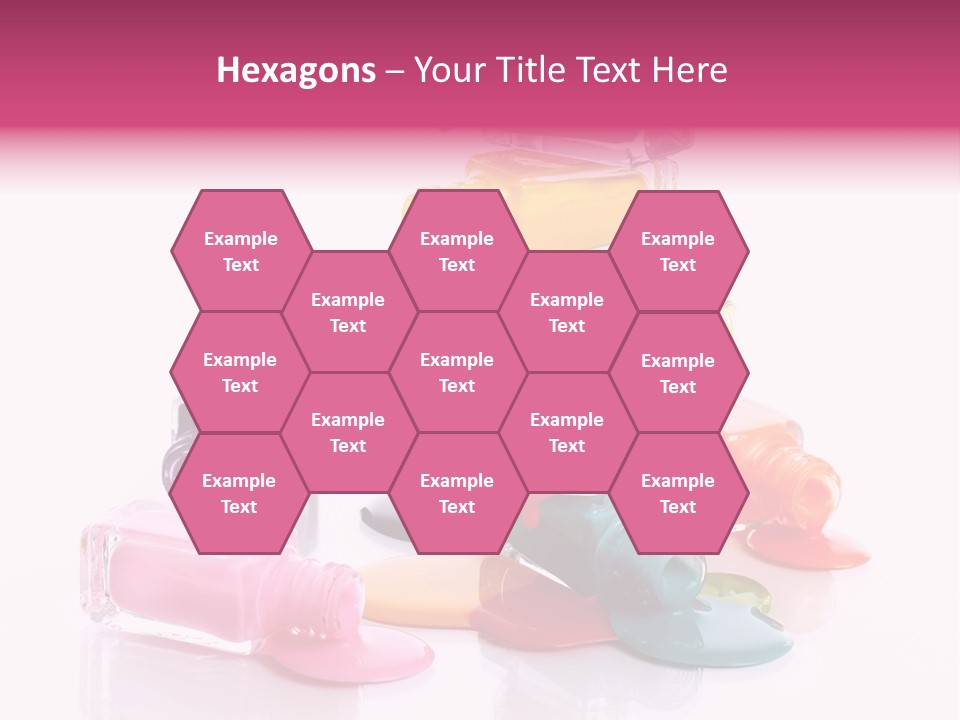 Nailpolish Pink Polish PowerPoint Template