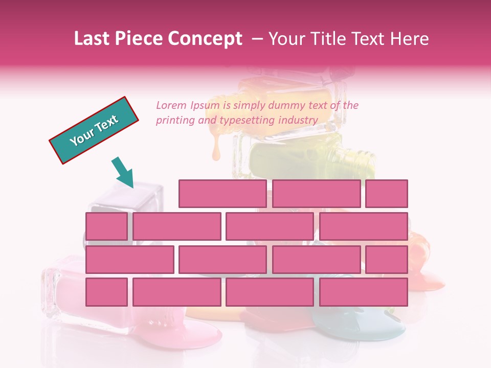 Nailpolish Pink Polish PowerPoint Template