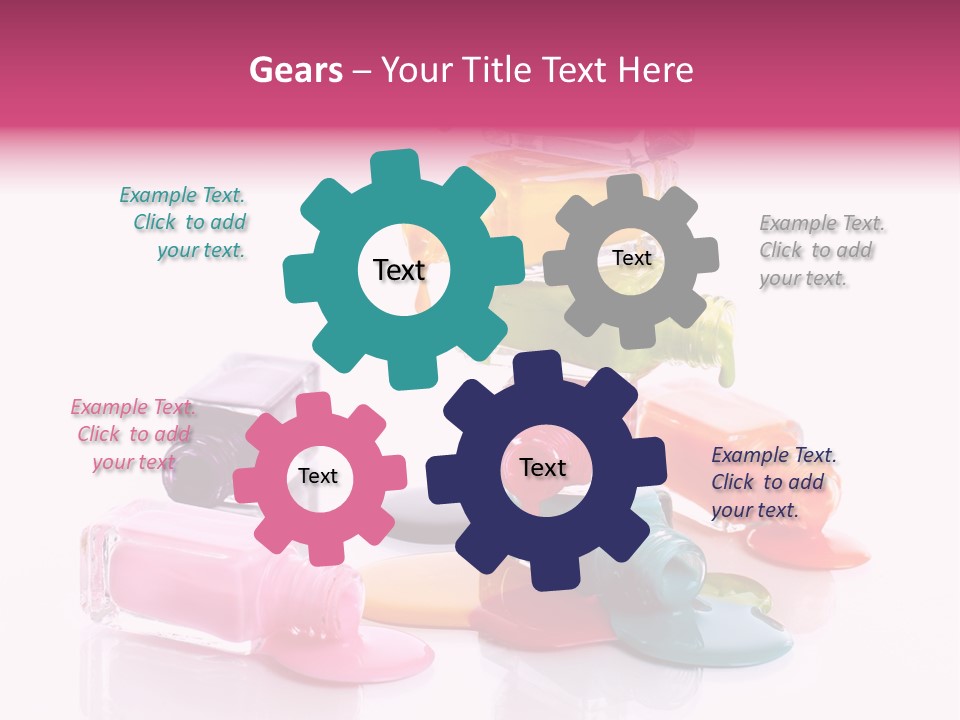 Nailpolish Pink Polish PowerPoint Template