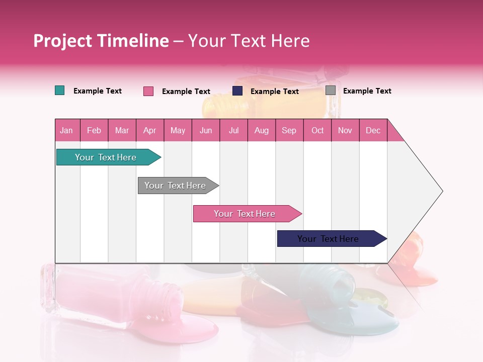 Nailpolish Pink Polish PowerPoint Template