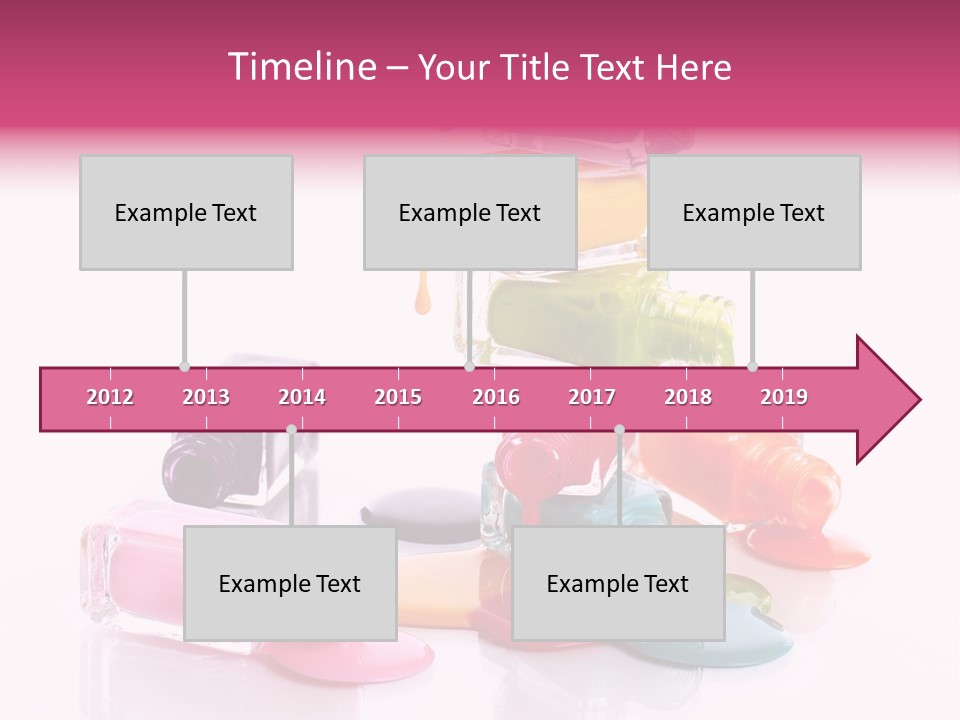 Nailpolish Pink Polish PowerPoint Template
