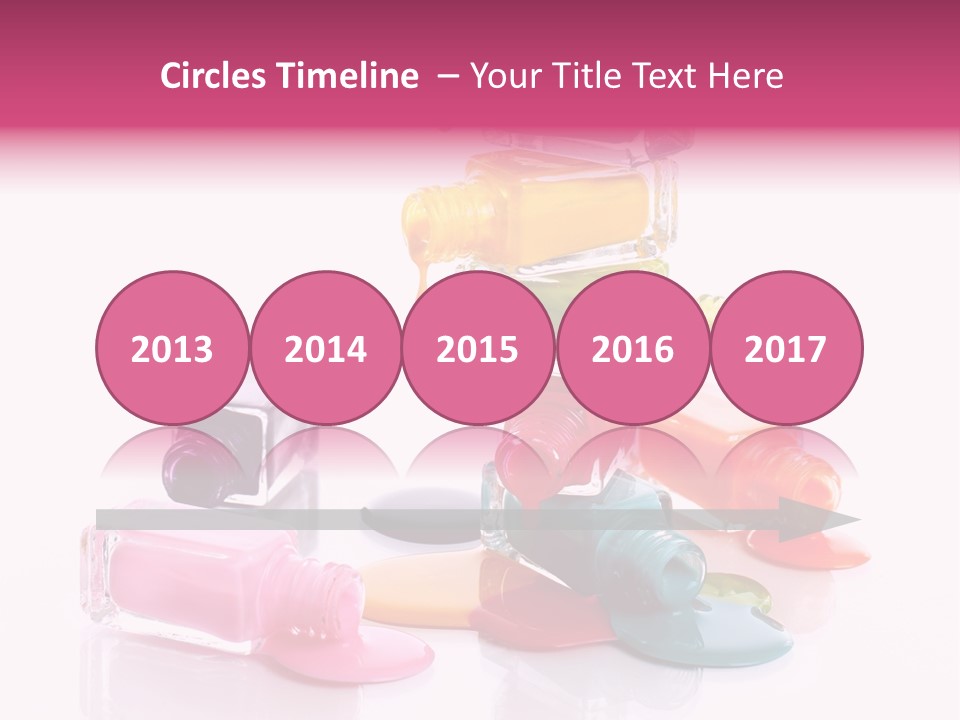 Nailpolish Pink Polish PowerPoint Template