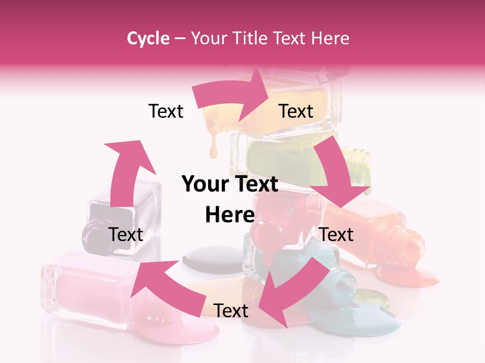 Nailpolish Pink Polish PowerPoint Template