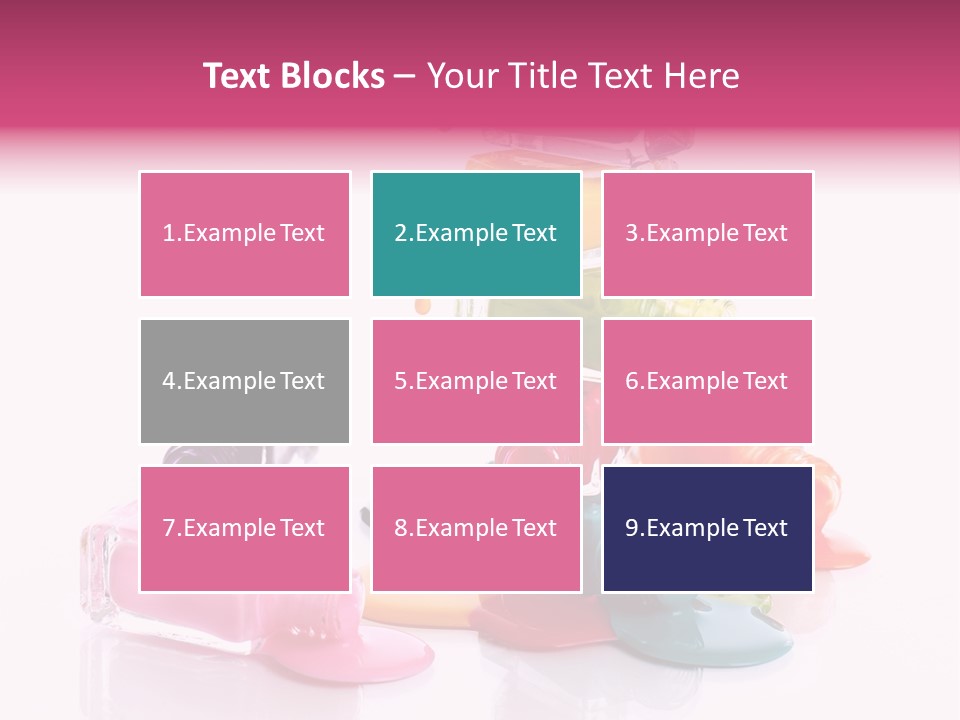 Nailpolish Pink Polish PowerPoint Template