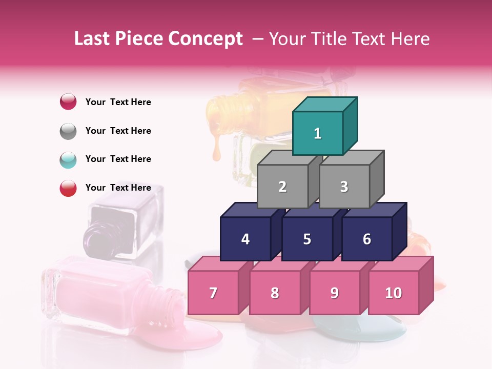 Nailpolish Pink Polish PowerPoint Template