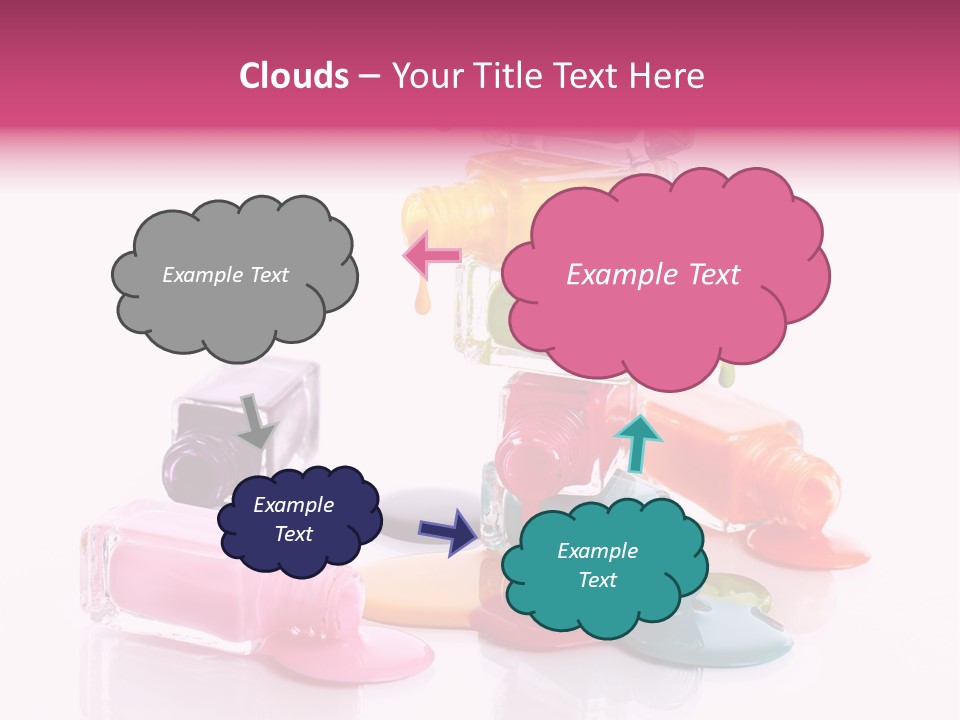 Nailpolish Pink Polish PowerPoint Template