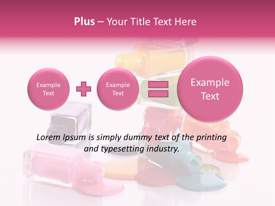 Nailpolish Pink Polish PowerPoint Template