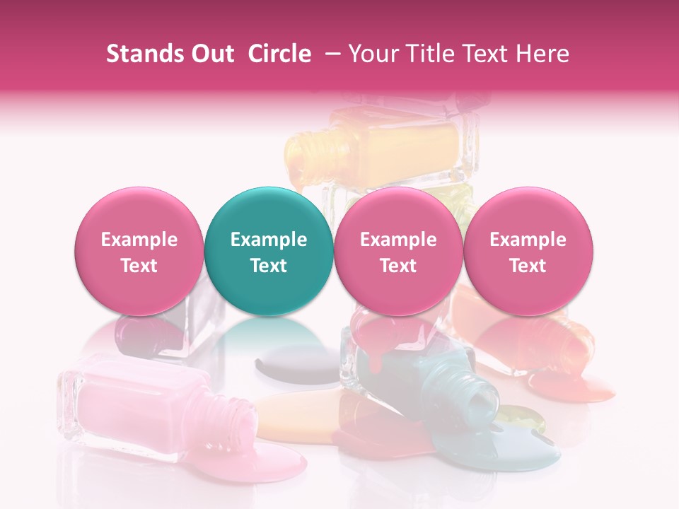 Nailpolish Pink Polish PowerPoint Template