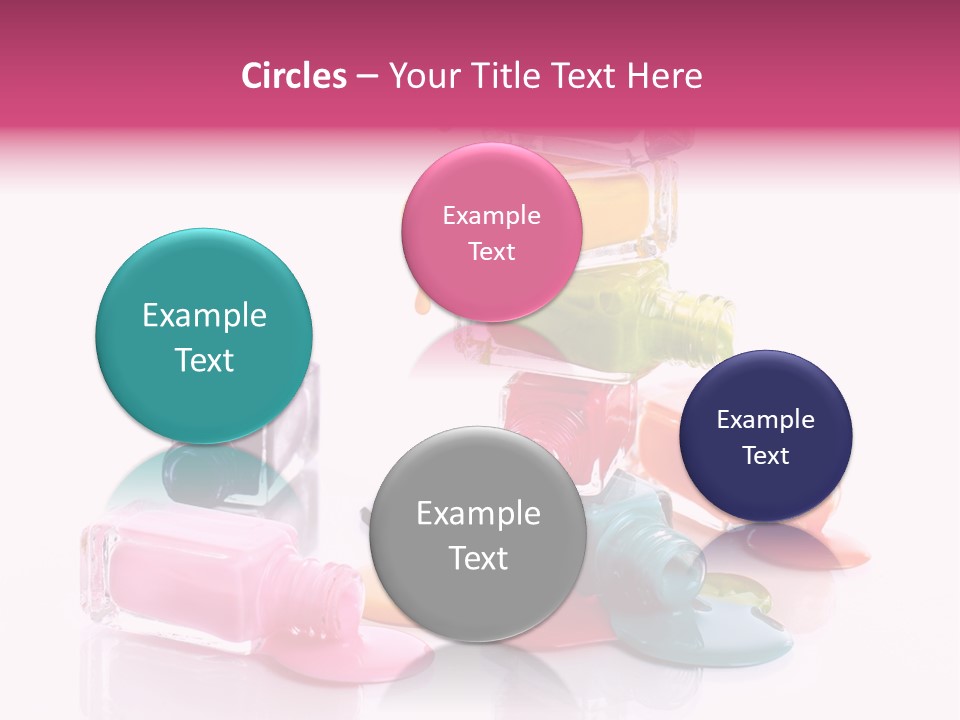 Nailpolish Pink Polish PowerPoint Template