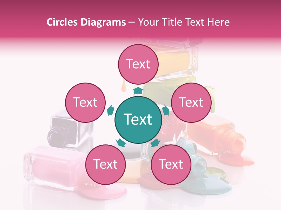 Nailpolish Pink Polish PowerPoint Template