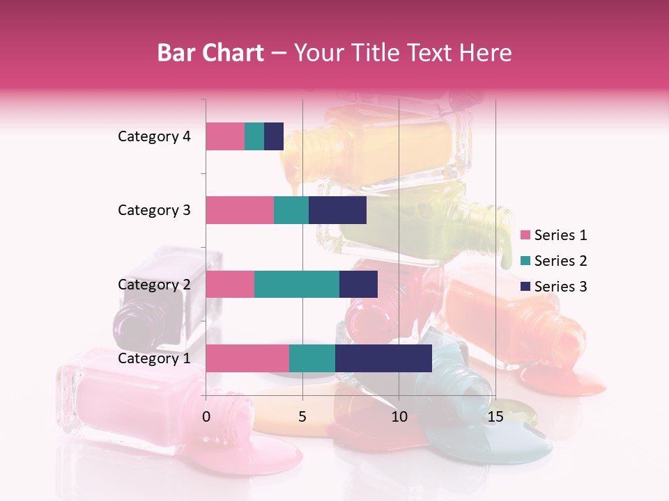 Nailpolish Pink Polish PowerPoint Template