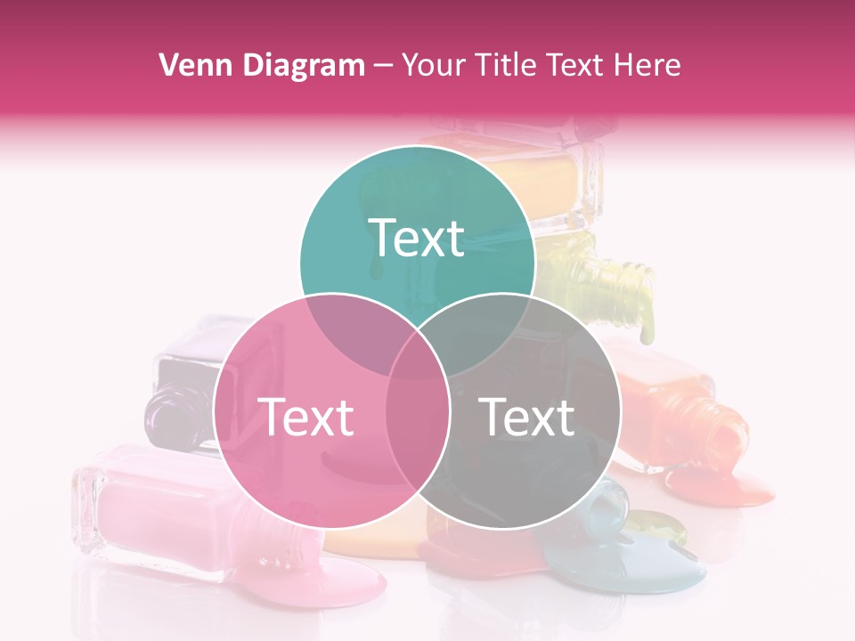 Nailpolish Pink Polish PowerPoint Template