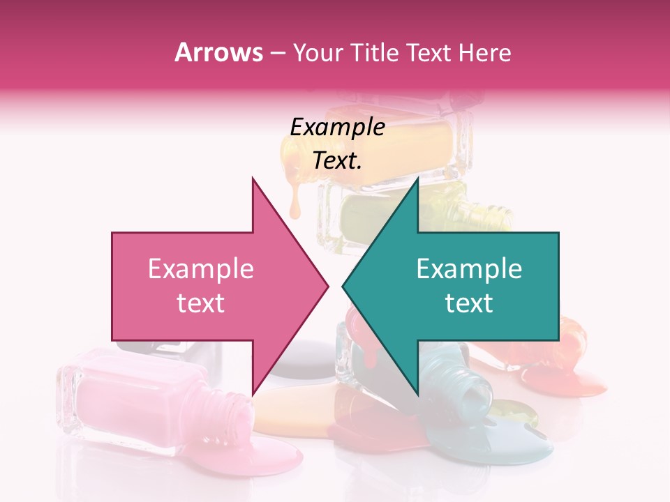 Nailpolish Pink Polish PowerPoint Template