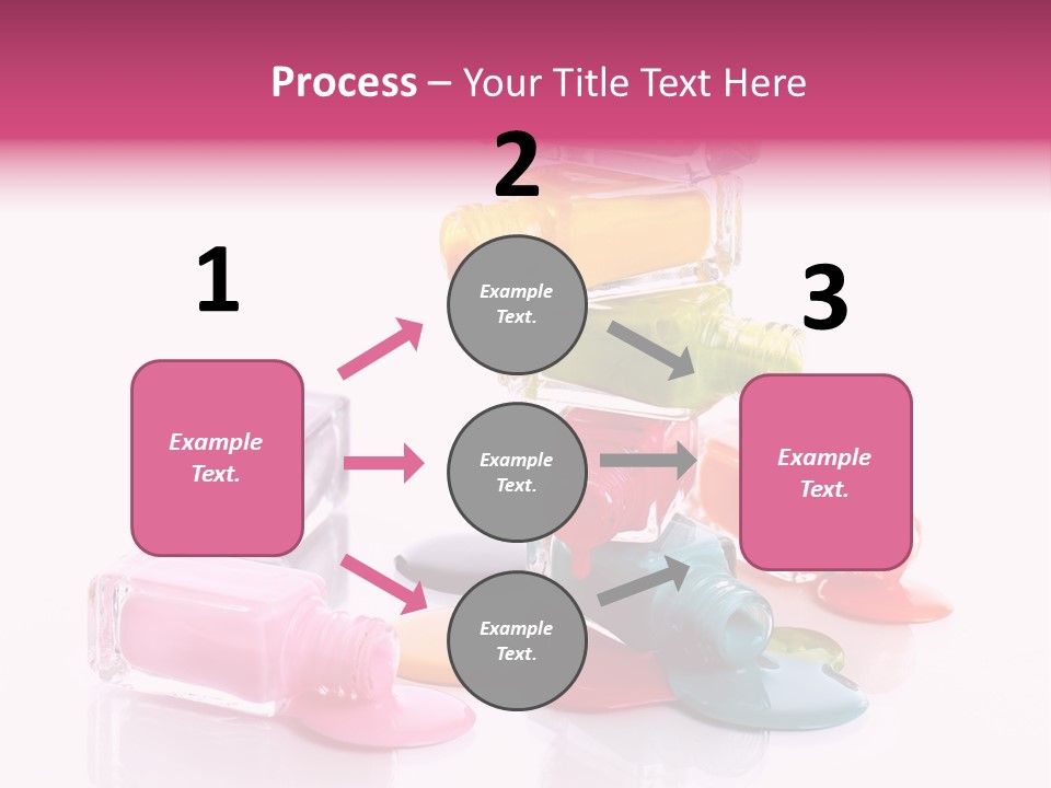 Nailpolish Pink Polish PowerPoint Template