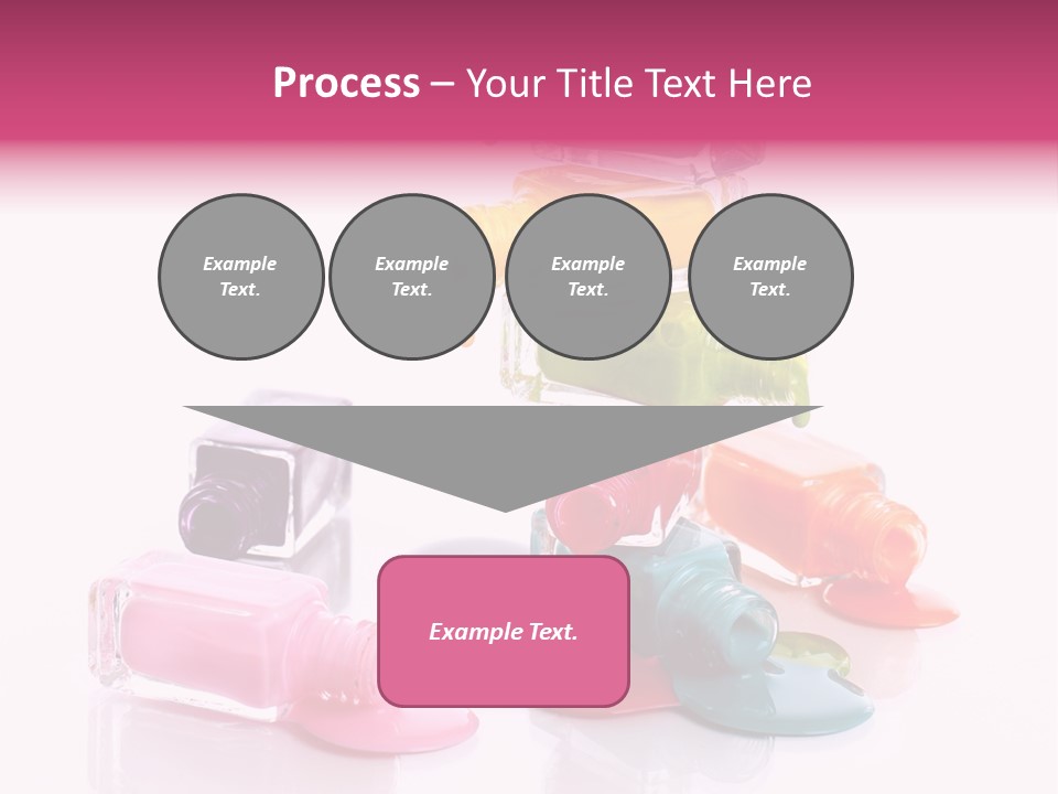 Nailpolish Pink Polish PowerPoint Template