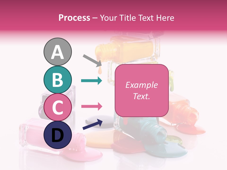 Nailpolish Pink Polish PowerPoint Template