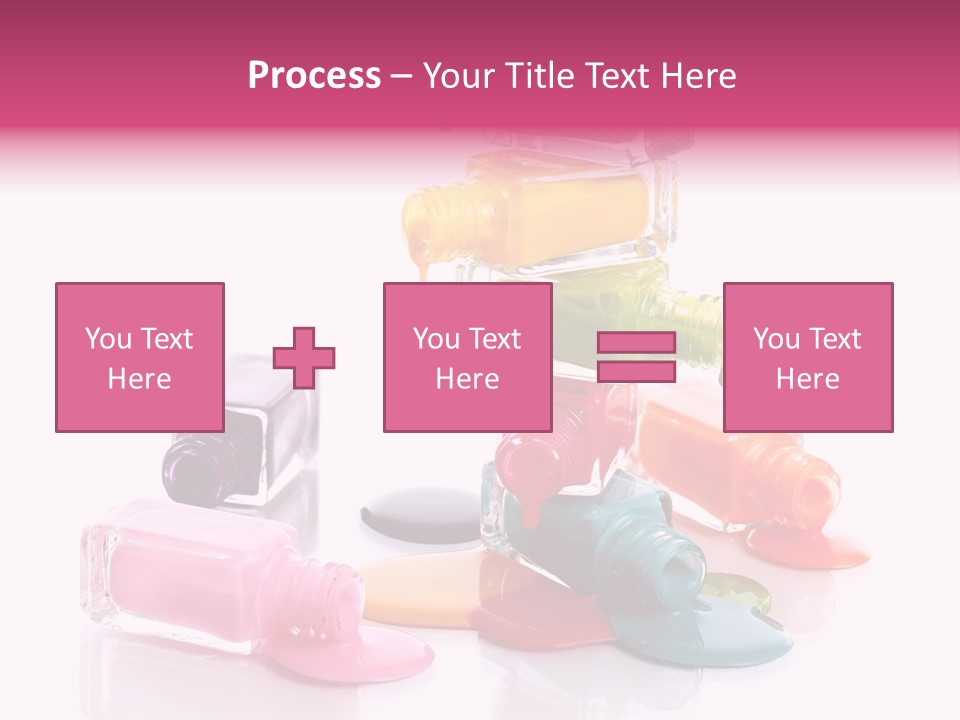 Nailpolish Pink Polish PowerPoint Template