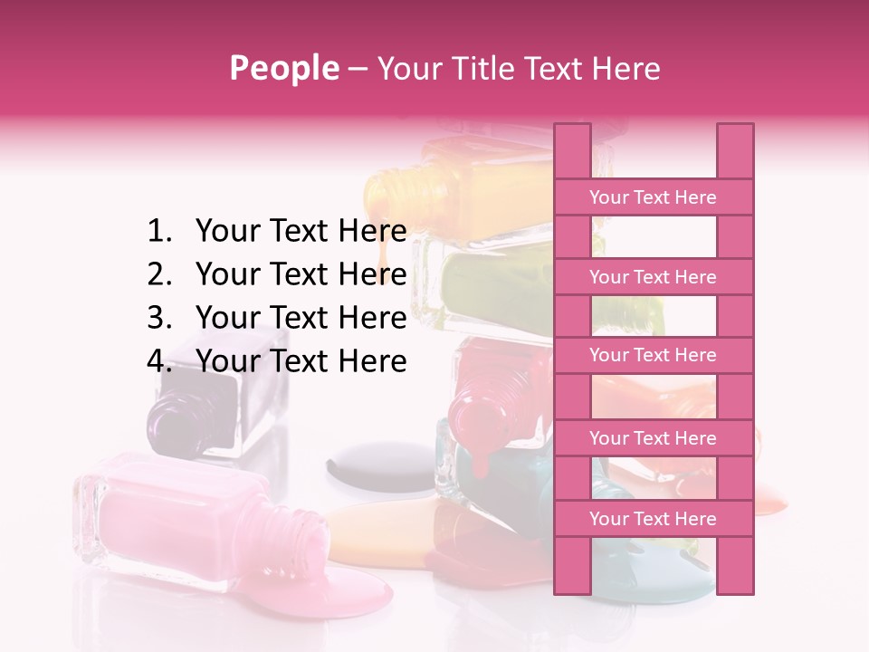 Nailpolish Pink Polish PowerPoint Template