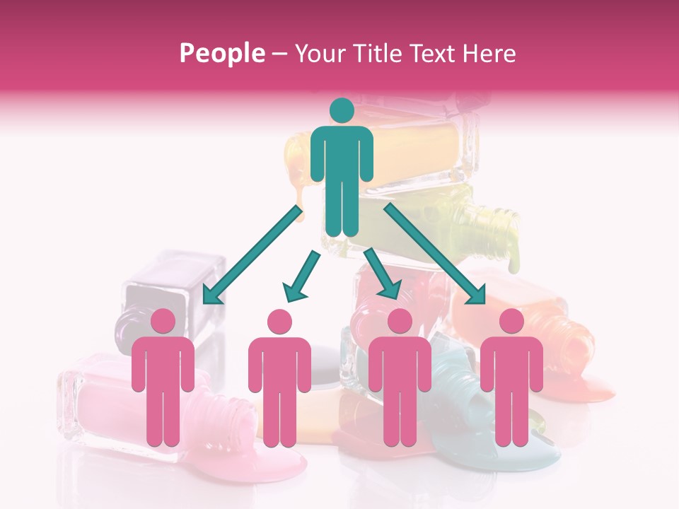 Nailpolish Pink Polish PowerPoint Template