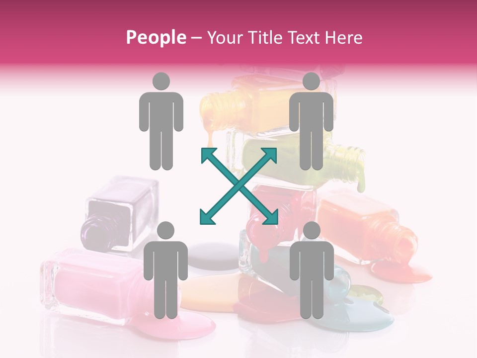 Nailpolish Pink Polish PowerPoint Template