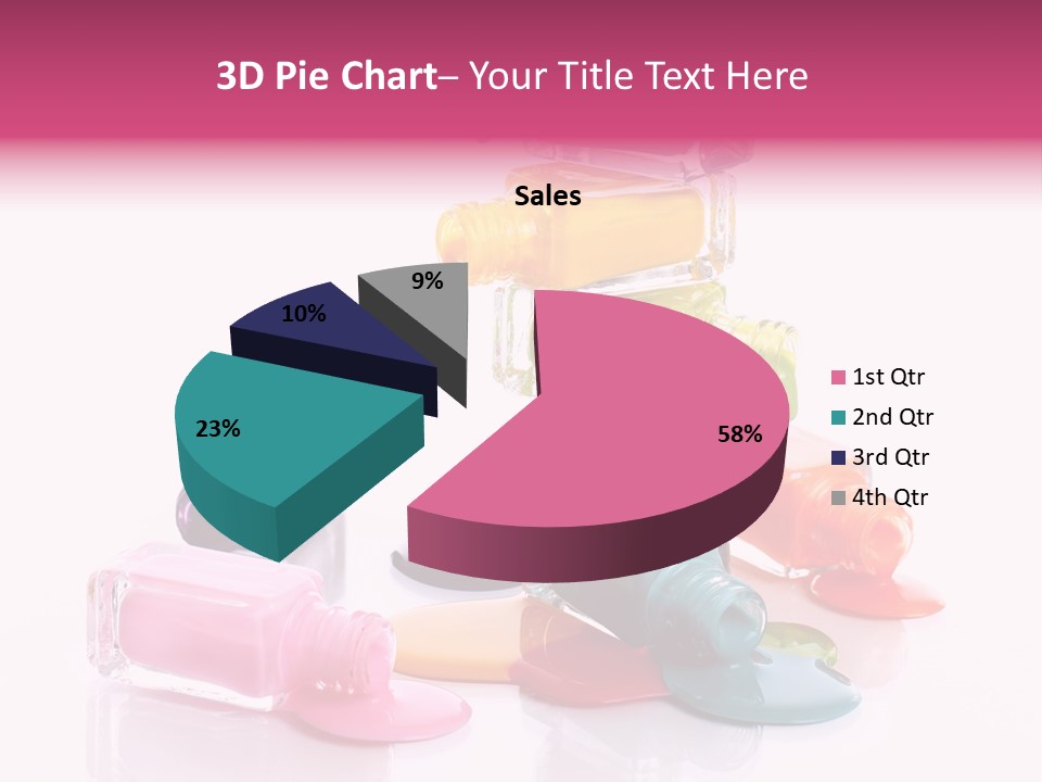 Nailpolish Pink Polish PowerPoint Template