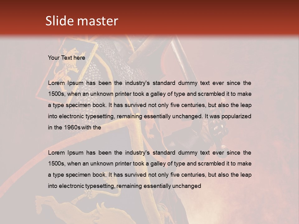 Fight Ages Victory PowerPoint Template