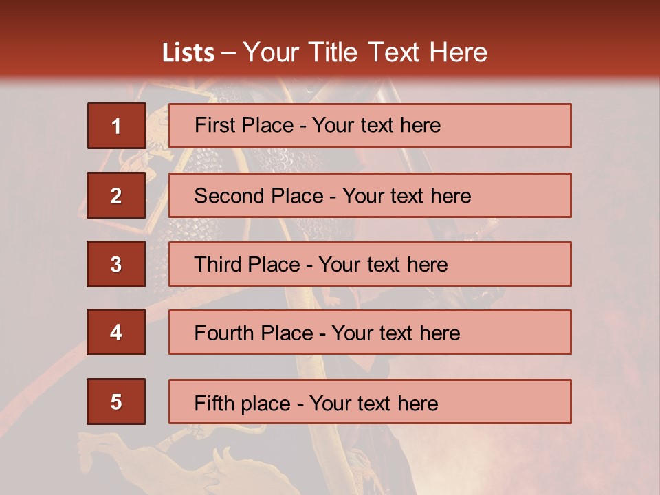 Fight Ages Victory PowerPoint Template