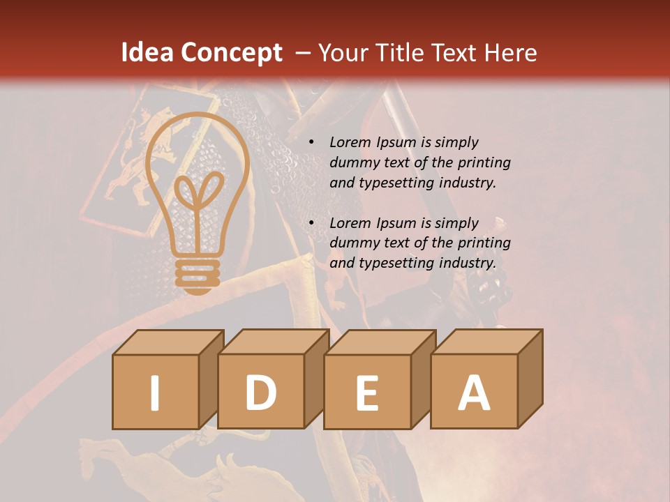 Fight Ages Victory PowerPoint Template