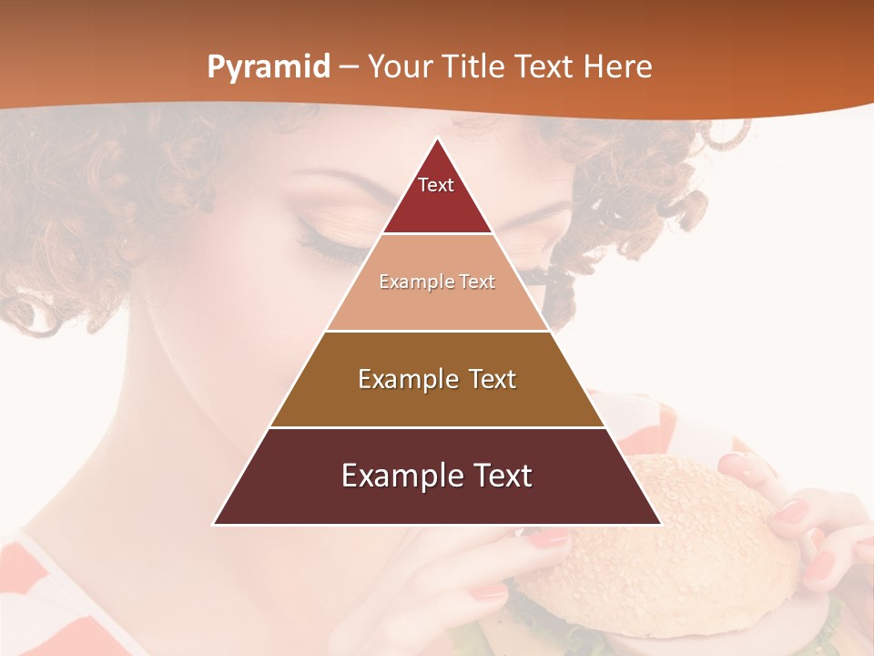 Cute Woman Meal PowerPoint Template