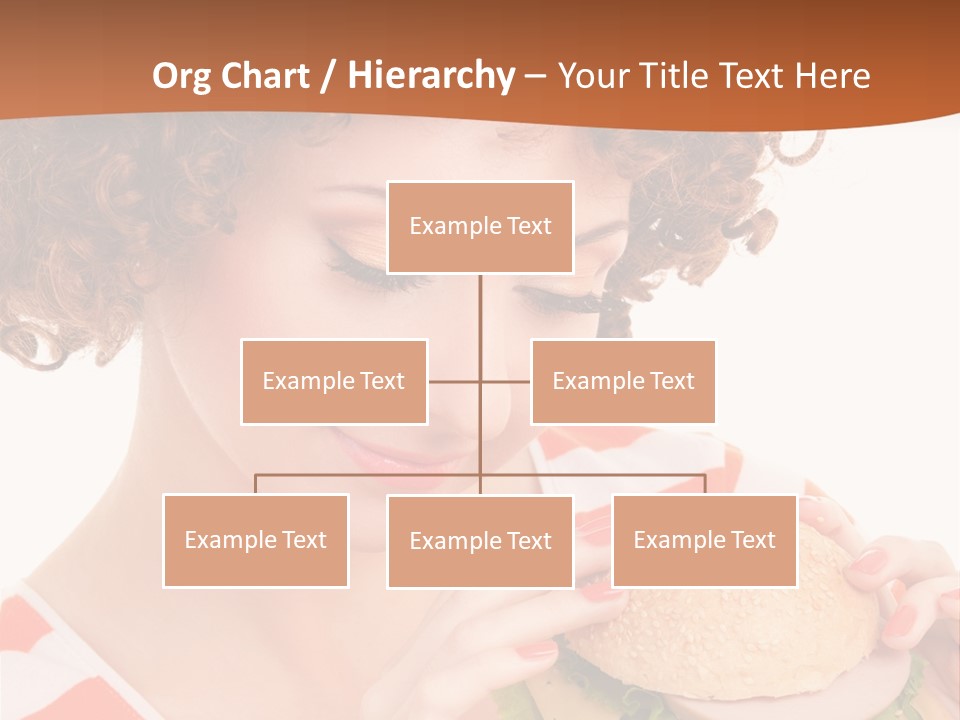 Cute Woman Meal PowerPoint Template